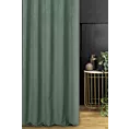 Zasłona szyta na taśmie 5 cm jasnozielona z grubej, matowej tkaniny welwetowej o gramaturze 380g/m2