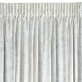 Zasłona biało, szampańska welwetowa z nakrapianym nadrukiem 135x270 cm taśma - AVENA