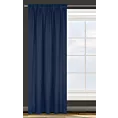 Zasłona granatowa z gładkiej tkaniny zaciemniającej typu - BLACKOUT 135x270 cm taśma - PARISA - Design 91