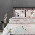 EUROFIRANY PREMIUM Komplet pościeli z makosatyny z pastelowym nadrukiem kwiatów