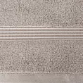 Ręcznik kąpielowy 50x90 cm bawełniany kolor beżowy 0 twist zdobiony paseczkami 550 g/m2 MOLLY