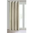 Zasłona welwetowa kremowa 140x250 cm przelotka - ROSA - Design 91