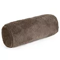 Poduszka wałek 15x45 cm beżowy z miękkiej futrzanej tkaniny  NINA
