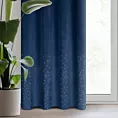 Zasłona welwetowa granatowa z kryształkami 140x250 cm przelotka - ARIADNA