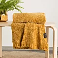 Koc 150x200 cm żółty z miękkiej tkaniny szenilowej LUCY