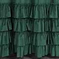 Zasłona welwetowa ciemnozielona zdobiona falbanami 140x250 przelotka - CHARLOTTE 1
