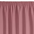 Zasłona ciemnoróżowa z matowej gładkiej tkaniny 140x175 cm taśma - RITA