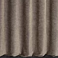 Zasłona szyta na flexach beżowa miękka, szenilowa tkanina o wyraźnym splocie i delikatnym połysku, mieniąca się w dwóch odcieniach