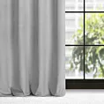 Zasłona szara z wytłaczanego welwetu 140x250 cm przelotka - ELIZA
