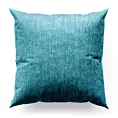 Poszewka szyta CANDY turkusowa z tkaniny z strukturalnym spolotem