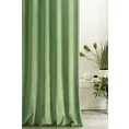 Zasłona szyta na taśmie 5 cm ENYA zielona z miękkiej półmatowej tkaniny welwetowej
