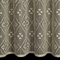 Zasłona jansobeżowa ażurowa w stylu eko 140x270 cm taśma - NELA