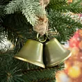 Ozdoba choinkowa dzwoneczek z ozdobnym sznurkiem jutowym