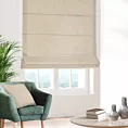 Roleta rzymska SAFARI kremowa z miękkiej welwetowej tkaniny z połyskiem