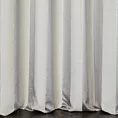 Zasłona szyta na taśmie 5 cm srebrna z szenilowej tkaniny w klasyczne pionowe pasy przetykane błyszczącą nicią