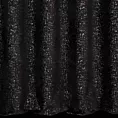 Zasłona szyta na flexach czarno srebrna z miękkiej tkaniny szenilowej przetykanej błyszczącą nicią Italissima Eva Minge