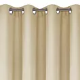 Zasłona beżowa, matowa 140x230 cm przelotka - TRIS