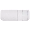 Ręcznik kąpielowy 50x90 cm bawełniany kolor biały z welwetową bordiurą 500 g/m2 MARI