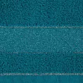 Ręcznik kąpielowy 70x140 cm bawełniany kolor ciemnoturkusowy z ozdobną bordiurą 500 g/m2 NESSY