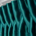 Komplet 2 sztuk zasłon turkusowych z zaciemniającej tkaniny 160x258 cm taśma