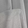 Firana szyta na taśmie 5 cm jasnoszara z drobnej siateczki, wykończona obciążnikiem
