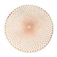 Podkładka okrągła na stół miedziana średnica 38 cm DARIA z ażurowym wzorem