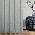 Zasłona szyta na taśmie 5 cm szara z tkaniny typu bukla z efektem melanżu