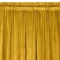 Zasłona musztardowa z matowego welwetu 140x270 cm taśma - MELANIE