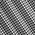 Tkanina zasłonowa z nadrukiem w pepitkę, miękka w dotyku
