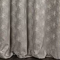 Zasłona szyta na taśmie 5 cm srebrno złocista z tkaniny z wzorem w formie przecierki na błyszczącym tle Pierre Cardin
