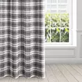 Zasłona szaro, biała w kratkę 140x250 cm przelotka - KELLI