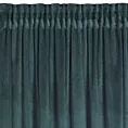 Zasłona welwetowa morska zdobiona falbanami 140x270 taśma - CHARLOTTE 1