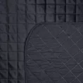 Narzuta welwetowa czarna 170x210 cm pikowana metodą hot press w geometryczny wzór LUIZ 5 Design 91
