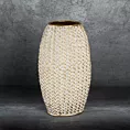 Wazon dekoracyjny MOLI zdobiony wzorem plecionego sweterka