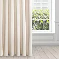 Zasłona jasnobeżowa z ekskluzywnego aksamitnego welwetu 290 g/m2 140x270 cm taśma - VILLA