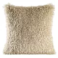 Poszewka na poduszkę 45x45 cm o strukturze miękkiego futra beżowa SANA