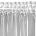 Firana biała z organtyny peru z jedną falbaną 140x260 cm taśma LENA 2