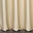 Zasłona szyta na taśmie 5 cm beżowa z gładkiej, zaciemniającej tkaniny z wyraźnym splotem