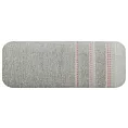 Ręcznik do rąk 30x50 cm bawełniany kolor srebrny z ozdobnym stębnowaniem 500 g/m2 POLA