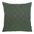 Poszewka na poduszkę 40x40 cm ciemnozielona z geometrycznym wzorem wykonanym techniką hot press ALARA DESIGN 91