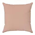 Poszewka szyta pudrowo różowo różowa z gładkiej tkaniny typu dimout