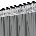 Zasłona szara z tkaniny welurowej 140x240 cm taśma - Dora