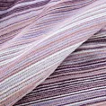Koc bawełniany 200x220 cm różowo, wrzosowy ze strukturalnym wzorem 3D w pasy AMBER Design 91