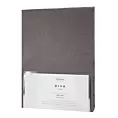Prześcieradło bez gumki 160x210 cm z satyny bawełnianej kolor stalowy 125 g/m2 DINA Diva Line