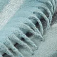 Koc 130x170 cm niebiesko, biały z efektem ombre i frędzlami MOHER