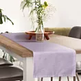 Bieżnik na stół jasnofioletowy 40x140 cm SUMMER 11 z gładkiej i miękkiej tkaniny