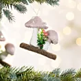 Ozdoba choinkowa w formie GRZYBKÓW na gałązce