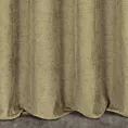 Zasłona szyta na taśmie 5 cm oliwkowa z miękkiej w dotyku tkaniny szenilowej