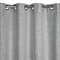 Zasłona srebrna z matowej tkaniny 140x250 cm przelotka - LINDA