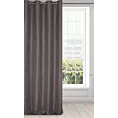 Zasłona grafitowa z tkaniny zamszowej 140x250 przelotka - ADA
